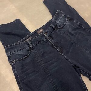 NYDJ Women's Dark Blue Straight Leg Jean leggings lift & tuck size 14